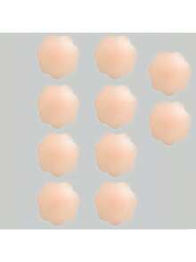 10pcs Reusable Nipple Covers, Round Seamless Invisible Self-Adhesive Bra Cups, Non-Slip Backless Nipple Covers, Suitable For Various Occasions - Multicolor - View 14