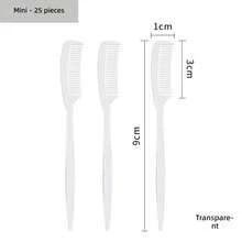 Mini Eyebrow Comb Comb, Colorful, Compact, Portable Eyelash Comb, Eyelash Beauty, Eyebrow Brush, Small Comb, Manufacturer Wholesale - Blue (25pcs/package) - View 10