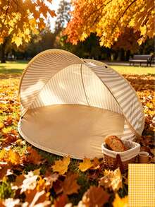 2s Quick-Open 2-Person Beach Tent! No-Assembly Beach Tent, Portable Quick-Open Sunshade, Easy-To-Use Outdoor Canopy Suitable For Beach, Picnic, Park, Camping, Family Leisure - Multicolor - View 4