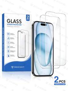 ZYONS 2pcs Tempered Glass Screen Protector, Compatible With IPhone 18 Pro Max/18 Pro, 17, 17 Pro, 17 Pro Max, 17 Air, 16, 16 Plus, 16 Pro, 16 Pro Max, 15, 14, 13, 12, 11 Pro Max, X, XS, XR, Mini, 7, 8, 14 Plus, Also Compatible With 14, 15 Pro Max - Clear - View 33