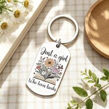 Exclusive Gift For Book Lovers, A Book-Loving Girl Keychain Gift For Bookworms, Thoughtful Birthday And Christmas Gift For Bookworms And Parents - Book Lovers' Gifts - View 5