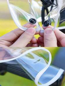 Outdoor Motorcycle/Bicycle Front Rain Cover, Universal Bicycle/Electric Scooter Handlebar Protective Cover, Simple, Convenient, Practical - Multicolor - View 5