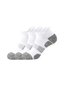 1/3/5/10/20 pares de calcetines cortos cómodos para hombre con base gris + combinación de negro y blanco, adecuados para varios tipos de zapatos y ocasiones, deportes al aire libre, deportes de interior, correr y caminar - Multicolor - Ver 21