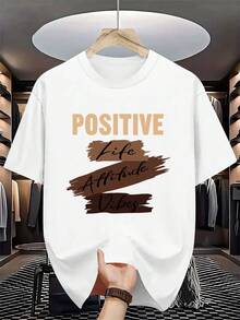 Men T T-Shirt, Base Shirt, Versatile Top, Summer Men's Clothing - 黑色 - 查看 6