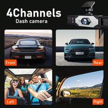 SIDAKEYE New 1080P HD IPS Screen Dash Cam With Dynamic Detection, Loop Recording, Parking Monitoring, Night Vision, G-Sensor, Front And Rear Dual Recording, Suitable For All Vehicles - A - View 5