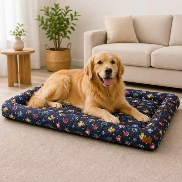 Caminha Pet Grande 95x70 Acolchoada para Cachorro Resistente Macia Lavável Decoracao
