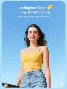 Cofoe Cooling Gel Sheets (10 Pcs), Bantalan Pendingin Fisik Tahan Lama, Patch Gel Polimer Tidak Iritasi untuk Perlengkapan Perjalanan Musim Panas - Ukuran 11cm x 4cm - View 4
