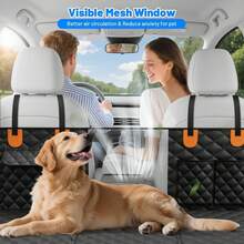 6pcs Pet Car Seat Support Boards, Dog Travel Anti-Dirt Car Back Seat Extension Mat - Black - View 3
