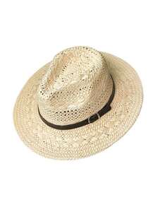 1pc Women's Straw Hat, Casual Polyester Fiber Straw Hat, Suitable For Daily Outdoor Use - Multicolor - View 4