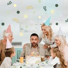100件裝彩色紙屑 40歲生日快樂葉子造型生日派對裝飾 - 40 - 查看 8