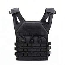 Vest With Adjustable Straps And High-Resistance Drawstrings - Black - View 6