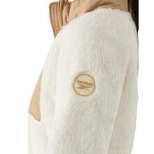 Reebok Womens/Ladies Double Monkey Fleece Jacket - Cream - View 3