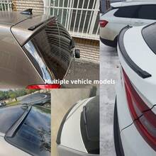 Universal Car Rear Spoiler 150cm Carbon Fiber Texture Rear Lip Kit 4.9ft Modified Tail Wing No-Drill Non-Destructive Installation - B - View 5