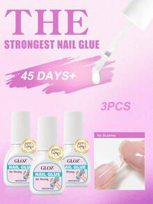 GLOZ 15ml 1件/2件/3件/4件/5件/6件裝指甲膠，超強力快乾持久，易於使用，適用於壓克力指甲與指甲貼片，快速修復指甲，指甲護理與強化，無需UV燈 - 15ml - 查看 9