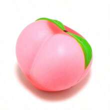PU Simulated Peach Slow Rebound Fruit Stress Relief Toy Squishy Squeeze Toy Venting Gift Decor - Multicolor - View 7