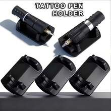 SUANGL Multi-Function Tattoo Pen Holder And Ink Cup Tray - Durable Plastic 8-Hole Fan-Shaped Cup Holder, Tattoo Machine Bracket, Suitable For Ink, Eyebrows And Tattoo Machine Accessories - No Battery Required, Portable Tattoo Supplies, Fashion Accessory, Easy To Clean Material - View 1