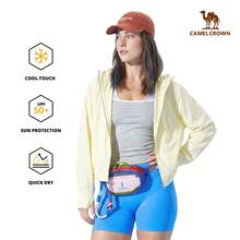 CAMEL CROWN Women's Lightweight Breathable UV Protection Outdoor Jacket For Spring - Creamy Yellow - View 10