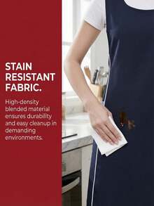1pc Premium Kitchen Apron, Sweet Style, Workwear, Suitable For All Seasons Cooking, H-Shaped Widened Shoulder Strap Apron, Unisex, With Two Pockets, Suitable For Chefs Cooking, Gardening, Barbecue, Cafe, Painting, Baking, Hairdressing And Manicure - A - View 4