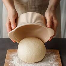 Silicone Bread Fermentation Basket With Lid, Multi-Functional Steaming Bowl, Non-Stick Dough Fermentation Container, Microwave And Oven , Baking Utensil - View 3