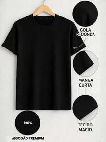 Camiseta Feminina Touching Moment Animais Fofos | Estampa Cute Delicada, Blusa T-Shirt Casual Confortável 100% Algodão - Preto - Visão 2