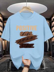 Men T T-Shirt, Base Shirt, Versatile Top, Summer Men's Clothing - 黑色 - 查看 7