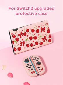 Lezhan, Compatible With Switch 2nd Generation Protective Case (2025), Red Heart Cherry Protective Shell, Compatible With Switch 2/Switch NS/Switch OLED/Lite, Compatible With Switch Game Console Accessories, Full Set, Storage Bag, Dock Shell With Card Slot, Best Gift Compatible With Switch Players - Multicolor - View 19