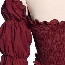 New Medieval Court Dress, Retro Style, European And American Stage Performance Long Dress. - Redwood - View 16
