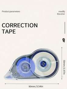 12/5pcs Random Correction Tape 72m Large Capacity Correction Tape Set Student Erasure Correction Tool Correction Stationery Eraser Writing Assignment Correction Supplies Writing Supplies Back To School Season School Essentials - Colored Correction Tape - View 12