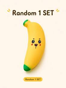 Cute Banana Squeeze Toy, Playful Expression Design, Soft Touch, Perfect Sensory Toy, Party Favor Filler, Ideal Gift For Holiday Parties And Birthday Gatherings - Random Color And Style - Multicolor - View 11