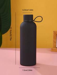 500ml 16.9oz Stainless Steel American Narrow Mouth Insulated Water Bottle, Portable Vacuum Insulated Water Bottle With Rope Handle, Suitable For Outdoor Sports And Back To School Season - 500ml - Pink - View 2