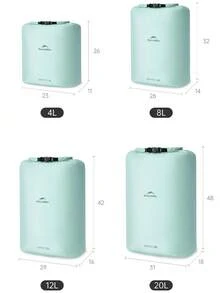 Naturehike 2L/4L/8L/12L/20L 捲口防水收納袋，真空排氣設計，PU 2000mm 防水，多場景使用，適合戶外露營、旅行、商務出差 - 彩色 - 查看 10