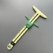 1/2件 吋尺 5合1縫紉縫線尺量規 拼布絎縫裁縫尺 尺寸輔助尺 鋁塑滑動量規 沙烏地阿拉伯國慶日（無公分刻度）母親節禮物 - 芥末黃 - 查看 13
