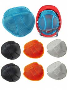Construction Hat Sweat Pad, Disposable Hat Sweat Patch, Hat Sweat Liner, Helmet Sweat Band, Construction Helmet Forehead Anti-Chafe, Reusable, Washable, Protective Accessory, Sweat-Absorbent And Breathable, Suitable For Construction, Moving, Outdoor Work And Daily Use, Gift For Spouse, Father, Employee - Multicolor - View 2