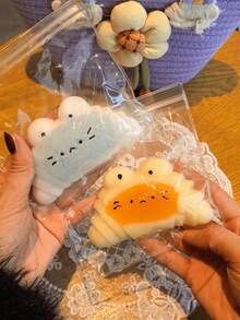 高品质柔软小猫咪减压玩具，柔软挤压猫角袋，缓解压力的坐立不安玩具，派对小礼品，可爱礼物 - 彩色 - 查看 2