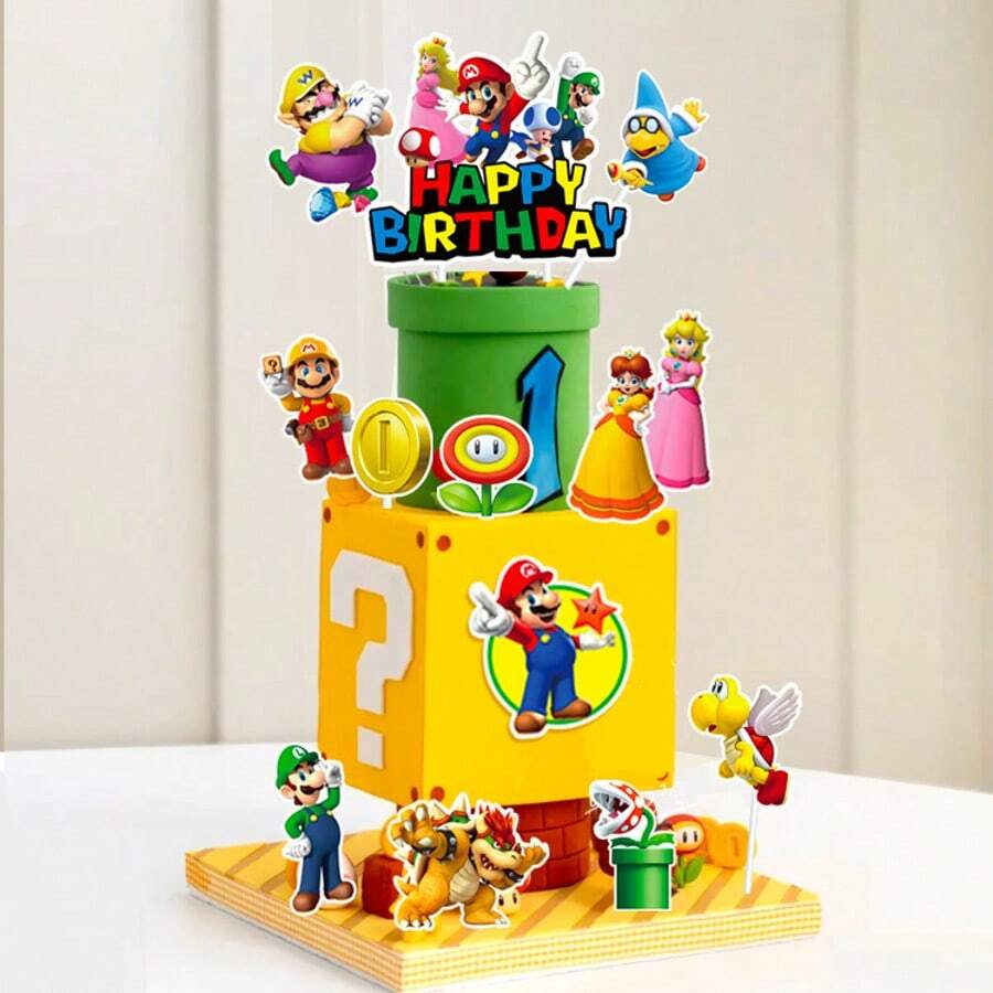 23pcs Birthday Party Decoration Set, Main Party Decoration Supplies, DIY Birthday Decorations And Ornaments - Multicolor - View 1