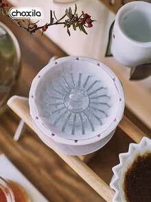 choxila 1pc Plastic Coffee Filter Paper Press, Hand Drip Coffee Filter Paper Assistant, Transparent Cone-Shaped Filter Paper Weight, Suitable For Cone And Cake Filters, Home Brewing Accessory - Clear - View 9
