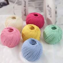 100g 中空亞麻線 2mm 手作編織鉤針 DIY 挺身包款帽子線 - 3件裝 - 查看 9