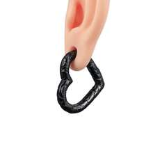 1 pieza Expansor de lóbulo con forma de corazón barroco, acero inoxidable 316L hipoalergénico, joyería corporal para piercing - amar - Ver 9