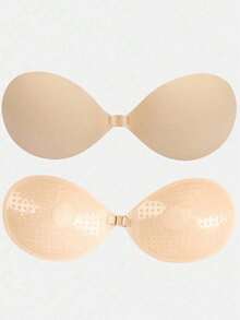 Bra Push-Up Tak Terlihat - Tanpa Tali, Model Leher Halter Transparan, Cocok untuk Gaun Tanpa Punggung dan Gaun Pengantin - Disarankan untuk Naik Satu Ukuran dari Ukuran Anda yang Biasa. - Beraneka warna - View 22