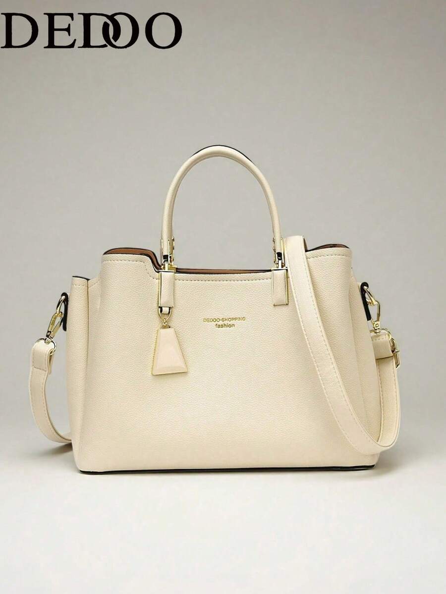 Dedoo Light Luxury Fashion Versatile Multi-Compartment Large Capacity Handbag & Crossbody Bag - Beige - View 1