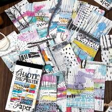 1 Set Of 20 Chaotic Preface Series, Retro Daily Life Handbooks DIY Backing Material Paper, Scrapbook Stickers, Handmade Paper, Magazines, Halloween, Cardboard. - A - View 1