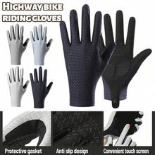 1 Pair Full Finger Cooling Anti-Slip New Outdoor Cycling Gloves - Multicolor - View 10