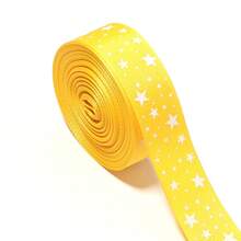 1 Roll 2.5cm Polyester Pentagram Ribbed Webbing, Handmade DIY Hair Accessories Gift Packaging, Star Print Ribbon, Clothing Accessories Decoration, Home Christmas, Halloween, Wedding, Birthday Party Decor - Five-pointed Star Ribbon - View 17