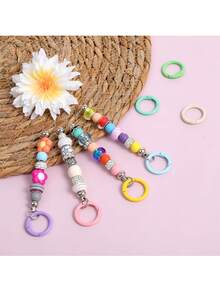 15入 25mm 彩色漆面彈簧扣勾 金屬連接環 畢業禮物 DIY 鑰匙圈 書環 包包吊飾 學生紀念品手工配件 - 25mm烤漆彈簧扣 - 查看 5