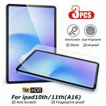 Yezodawee 3pcs Matte Paper-Feel Screen Protector Film, Compatible With IPad 10th Gen 10.9 Inch (2022), [Face ID And Apple Pencil Compatible], Anti-Scratch, Bubble-Free, High Definition Transparent, Anti-Fingerprint, Tablet Screen Protector Film, Random Quantity Accessories, Compatible With Apple Mini/Air/Pro - Matte 3pcs - View 6