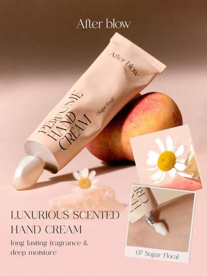 After Blow 1pc K-Beauty Fragrant Brightening Deep Moisturizing Hand Cream, Suitable For Dry And Cracked Hands, Long-Lasting Scent, Christmas Gift And Self-Care Moisturizer (50ml)