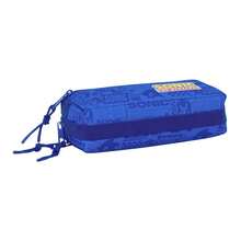 Sega Sonic T Le Pencil Case, Children's School Organizer 22x6x8.5 Cm, 3 Zippered Compartments, Elastic Back To Attach To Notebook Or Folder - Option 2 - View 5
