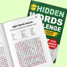 Hidden Word Challenge Journal, Visual Word Search And Vocabulary Learning Workbook, Paper Puzzle Journal For Focus Training, Word Recognition, Visual Scanning And Quiet Desk Activity, Suitable For Home Learning, Classroom Practice And Travel Back To School - Visual Vocabulary Search - View 6