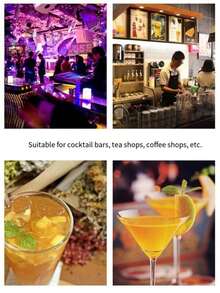 1 buah Gelas Pengocok Bertingkat Resin Transparan 350ml/700ml Perlengkapan Teh Susu, Peralatan Pengocok Koktail, Gelas Pengocok untuk Kedai Teh Susu, Gelas Pengocok PC, Cocok untuk Penggunaan di Bar dan Rumah, untuk Koktail dan Teh Susu, Teh Lemon - View 2