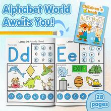 Kids Alphabet Letter Search Activity Workbook – Find And Circle Uppercase & Lowercase Letters Back To School - Alphabet Practice - View 7